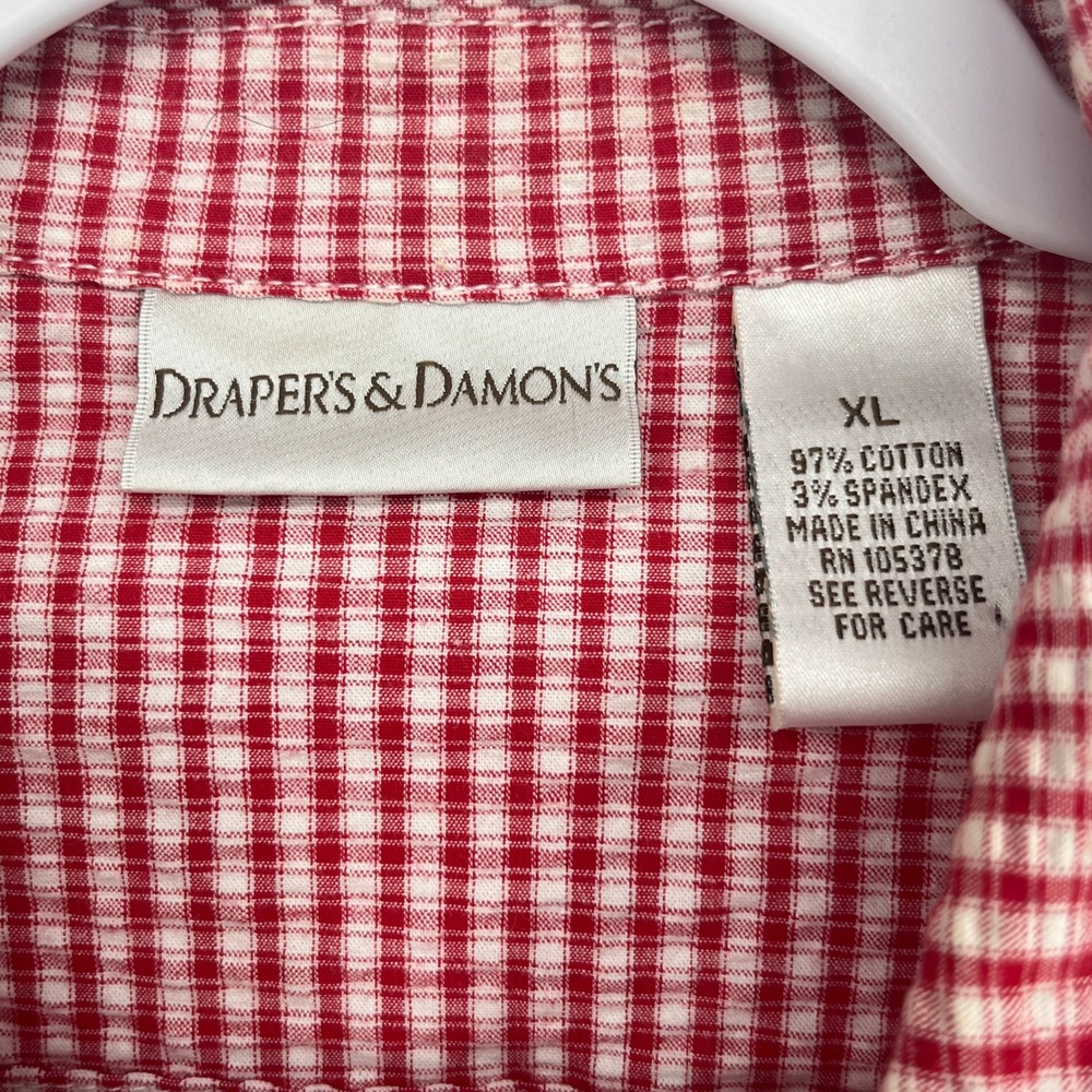 Draper’s & Damon’s Women's Red Gingham Jacket & Pants Set - Picture 5 of 13